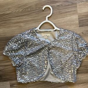 Forever 21 silver sequin bolero size Medium circa 2005